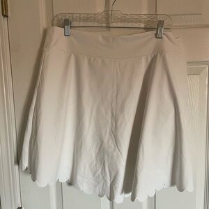 J. Crew White Mini Skater Active Wear Skirt